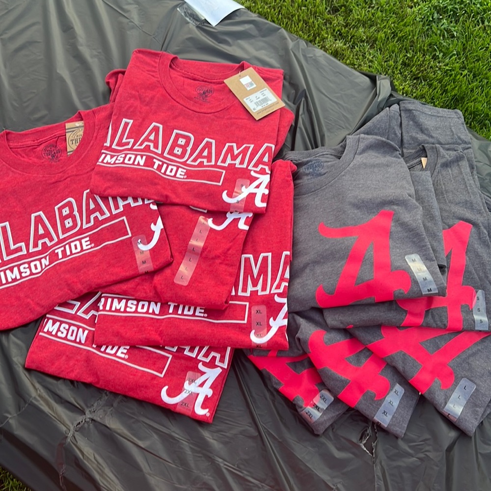 ➡️Bundle of 10 Alabama Crimson Tide t-shirts size S-XXL